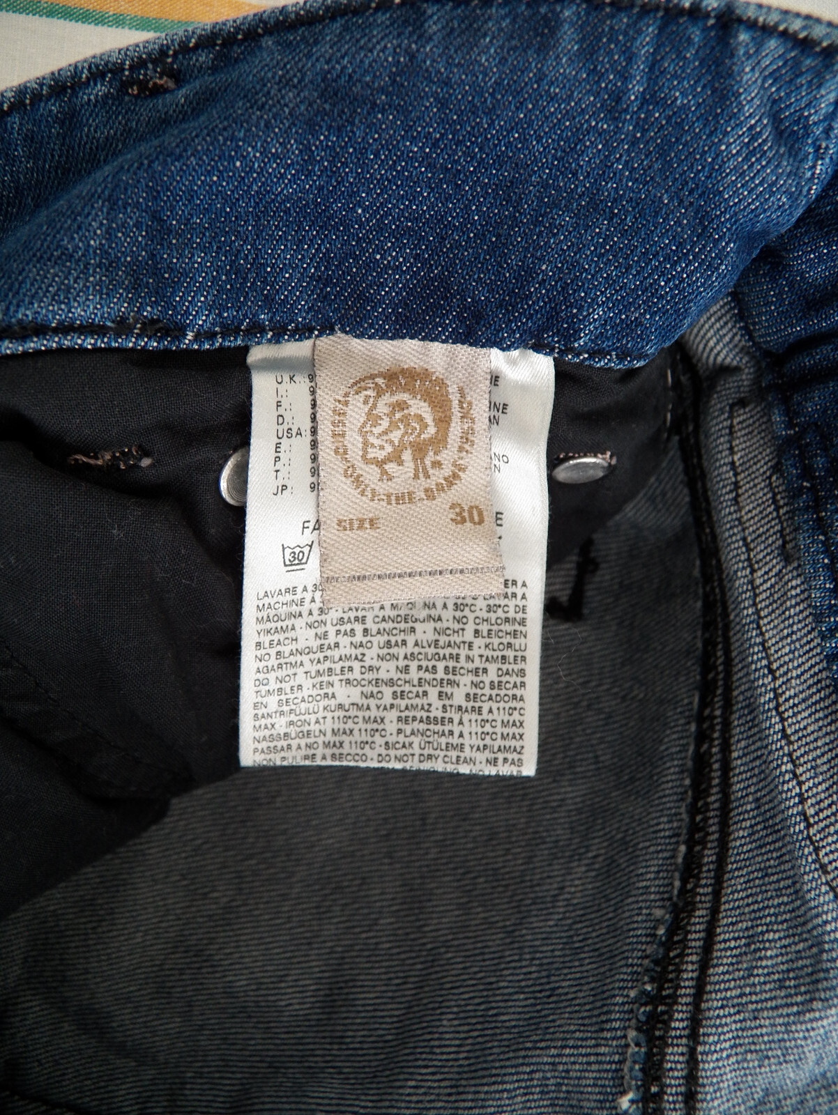 Diesel Louvely Womens Jeans Size W30 L32 Blue Stretch Denim Wash 008IG Bootcut image 7