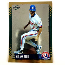 Moises Alou 1995 Score Gold Rush Parallel Card #19 Montreal Expos