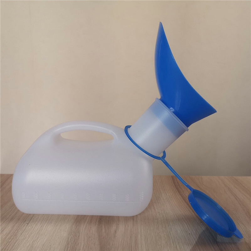 Male Urine Pee Bottle Long Neck Incontinence Container for Men, Spill