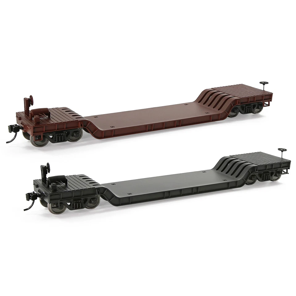 Evemodel HO Scale 1:87 Depressed Center Flat Car with Load C8770 - Image 4 of 4