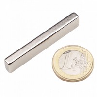 Quadermagnet 50,0 X 5,0 X 10,0 Mm N45 Nickel