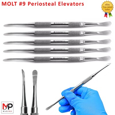 Dental MOLT #9 Periosteal Elevators   Ideal for Bone and Soft Tissue Grafting