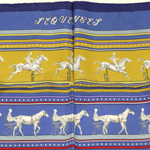 Hermes Schal SEQUENCES Seide Foulard Carre CATY LATHAM 90cm - Bild 4 von 6