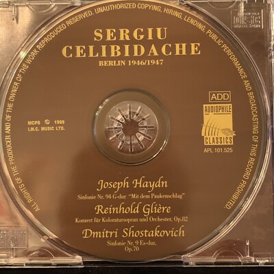 SERGIU CELIBIDACHE - HAYDN GLIERE SHOSTAKOVICH Berlin 1946-7