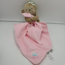 Child Of Mine Carters Monkey Sweet Baby Girl Security Blanket Lovey Cupcake
