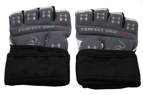 LionsFit Gym BodyBuilding Fitness Weightlifting Exercise gloves with Wrist Strap - Picture 4 of 8