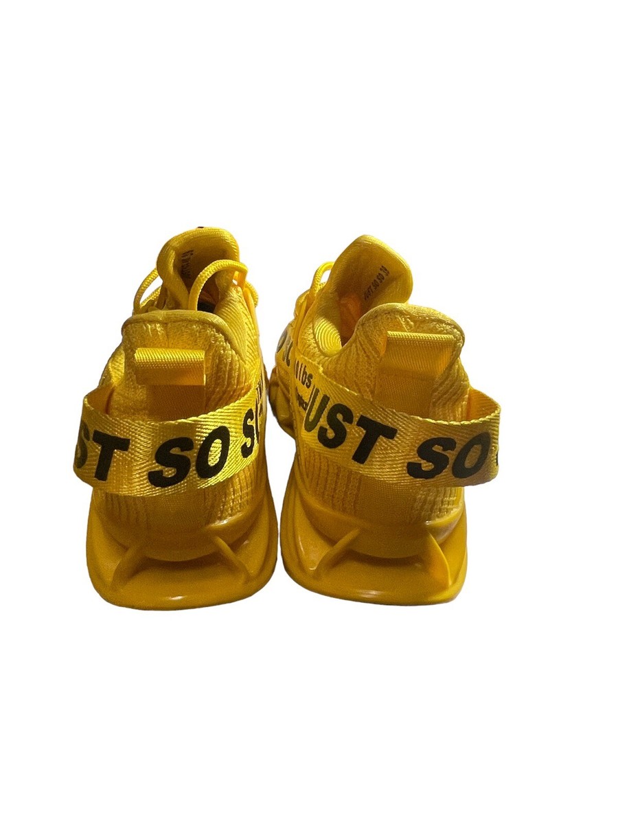Bright Yellow Just So So Athletic Shoes Size 39 Mens 6.5 or