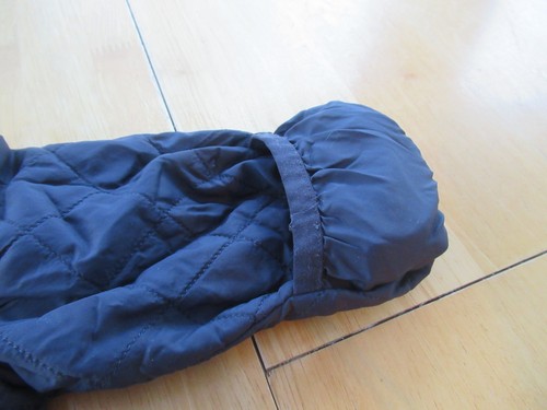Uniqlo Blue Fleece Lined Bunting Snowsuit Hooded 6-12 Mos - Picture 6 of 7