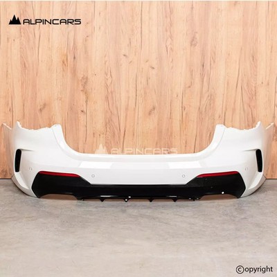 BMW G22 G23 M PAKET Package Heckstosstange rear bumper Alpinweiss (936)