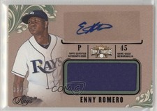 2014 Topps Triple Threads Unity Jumbo Relics Emerald 35/50 Enny Romero Auto n1u