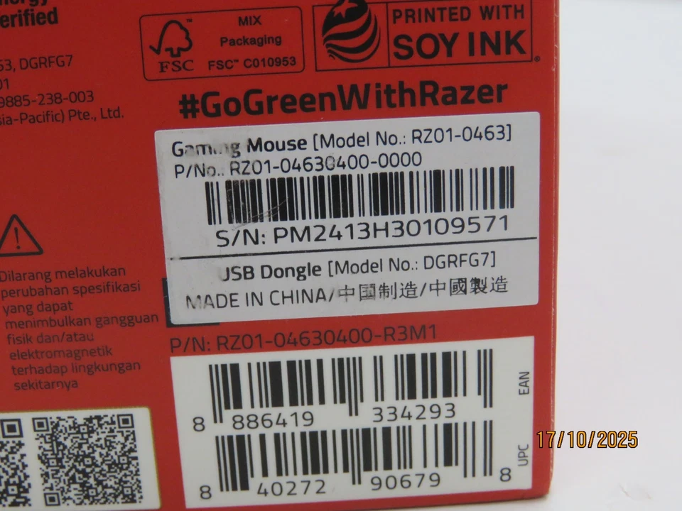 Razer DeathAdder V3 Pro Wireless Gaming Mouse - Faker Edition - Image 4 of 4