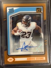 2024 Clearly Optic Audric Estime /249 Orange Rated Rookie Autograph No 93