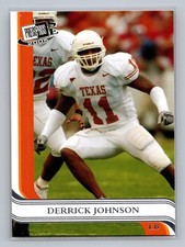 2005 Press Pass DERRICK JOHNSON #38 Texas Longhorns