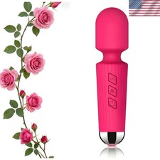 Silicone Handheld Massager with 20 Vibration Modes - USB Rechargeable Luxury