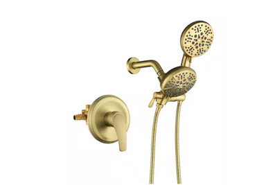 Wellfor Single Handle 5-Spray Shower Faucet 1.8 GPM Pressure Balance Dual Head