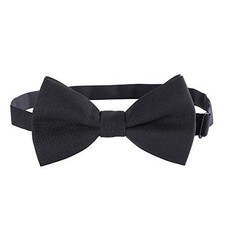 Classic Pre-Tied Mens Bow Ties Formal M - 6-18 years, kids, teens Black