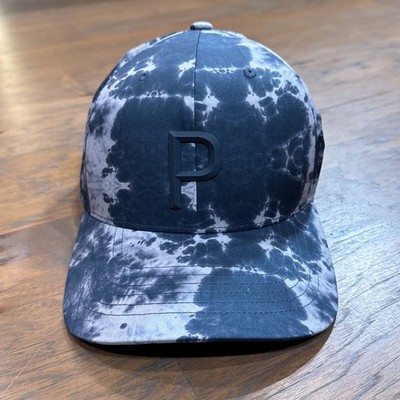 Puma Hat Cap Mens Blue Watercolor Tech Snapback Pro Athlete Performance Stretch