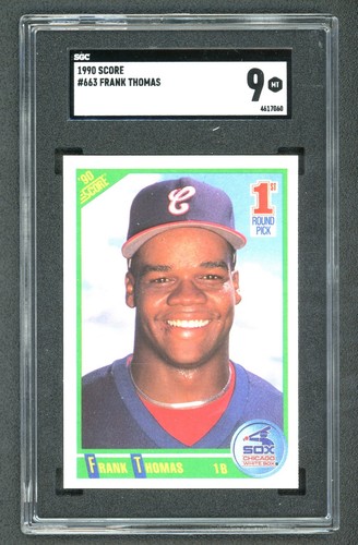 1990 Score Frank Thomas 1st Round Pick #663 SGC 9