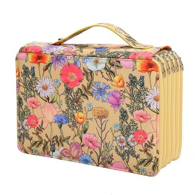 BAGLHER Grand Sac De Rangement Portable Pour Point De Croix Et Broderie Avec 3 Compartiments, étui De Transport Pratique Pour Cerceaux De 28,4 Cm, Fils, Fournitures (gris