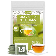 Premium 100 Guava Leaf Tea Bags, Made with 100% Natural Guava Leaves, No Additiv