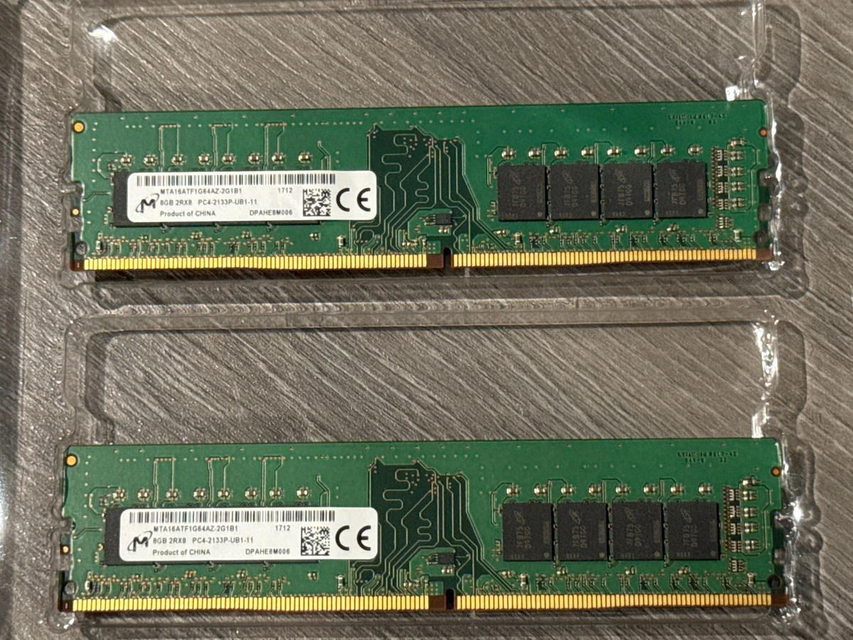25+ PC4-17000 (DDR4-2133) Bus Speed 16 GB Total Capacity DDR4