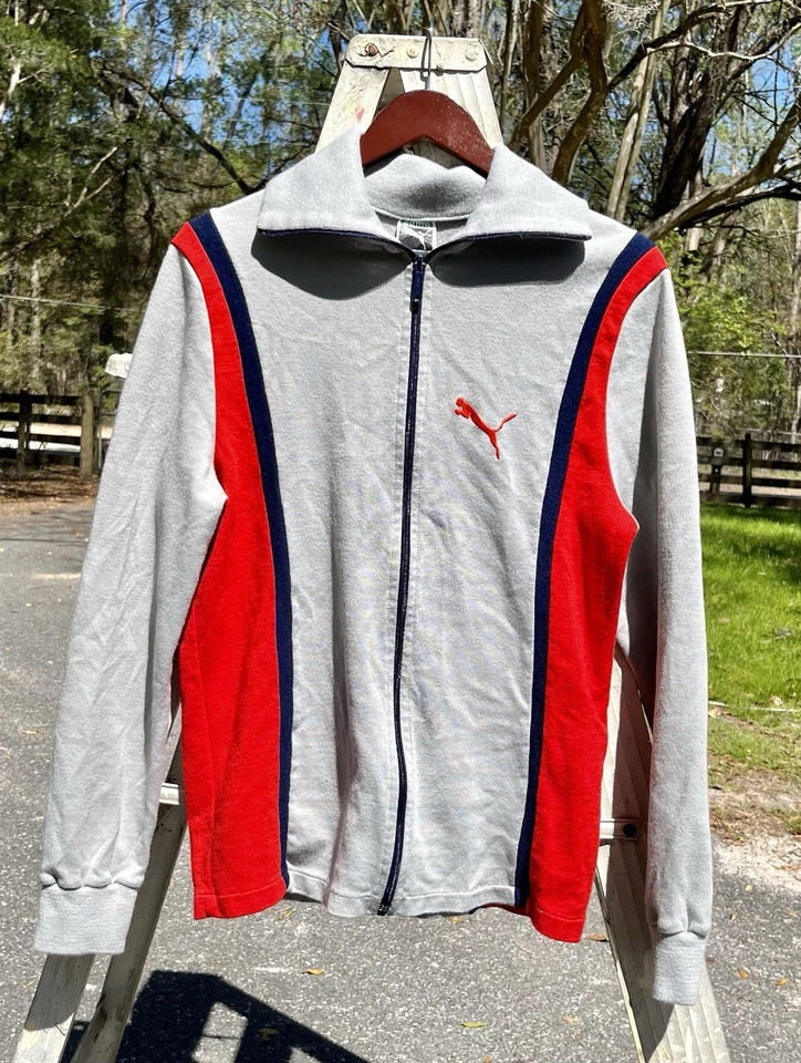 Camiseta deportiva vintage Puma finales de los 60 principios de los 70 Diana Caylor formato 7 talla grande discoteca Foto 2 de 4