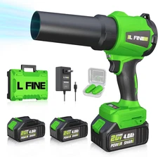 Leaf Blower Cordless - Lightweight Electric Handheld Blower with Battery and Cha