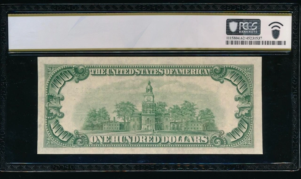 AC 1950C $100 Chicago FRN PCGS 62 PPQ G-A block Fr 2160-G - Image 2 of 2