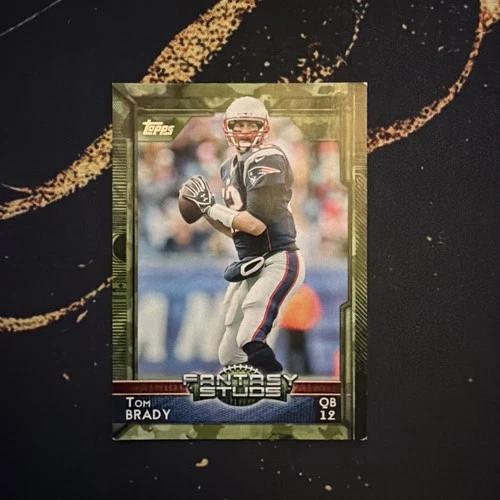 2015 Topps - Fantasy Studs Tom Brady #308 STS Camo /399