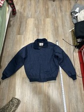 Red Kap Blue Quilted Lined Mechanic Work Jacket Size XL Full Zip