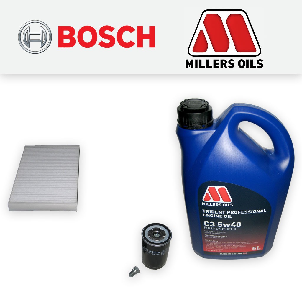 SERVICE KIT for AUDI A4 (B6) 2.0 16V FSI OIL CABIN FILTERS +5w40 OIL (2002-2005)