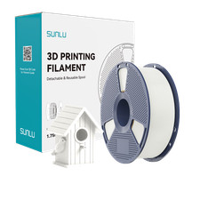 SUNLU ASA Filament 1.75mm UV/Regen/Hitzebeständige zäh für 3D Drucker Weiß 1KG