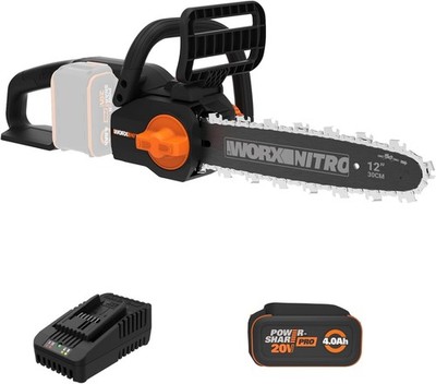 Worx Nitro 20V Brushless 12'' Cordless Chainsaw (WG350)