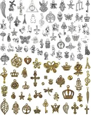 100PCS Wholesale Lots Mixed Charms Pendants DIY for Necklace Bracelet...