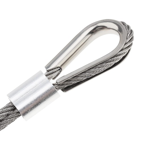 50 Piezas Dedales de Cuerda de Alambre M5 3/16", Dedal de Acero Inoxidable para Cable de Diámetro... - Imagen 8 de 8