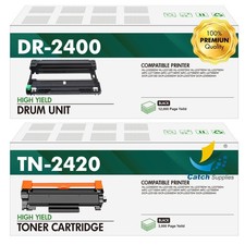 Toner TN2420 DR2400 Drum Fits for Brother HL-L2350DW MFC-L2710DW DCP-L2530DW Lot