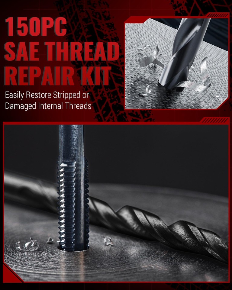 Helicoil M8 Near Me 131-Piece Metric Helicoil Thread Repair Kit - Fix Stripped Holes (M5 -M12) With HSS Drill Bits & Inserts Metric Helicoil Kit Near Me Helicoil Thread Insert Helicoil M8 Near Me 131-Piece Metric Helicoil Thread Repair Kit - Fix Stripped Holes (M5 -M12) With HSS Drill Bits & Inserts Metric Helicoil Kit Near Me Helicoil Thread Insert