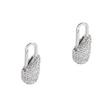 2Pcs Reusable Metal Zipper Pulls with White Glass Rhinestones for Coat