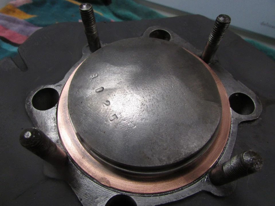 Yamaha RT1 1970 360 cilindros barril jarra pistón conjunto diámetro estándar Foto 3 de 4