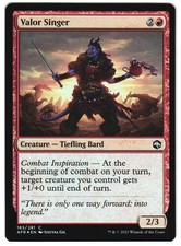 Valor Singer Foil 165 Afr C Adventures In The Forgotten Realms Mtg