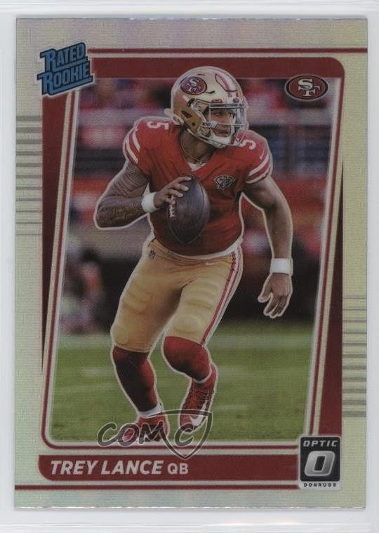 2021 Panini Donruss Optic Rated Rookie Holo Prizm Trey Lance #203 12g7