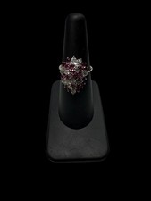14K Yellow Gold Ruby Diamond Ring .63 CTW Dia...