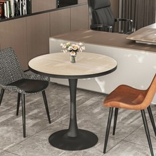 Modern Circle Coffee Tea Table Sofa Side Tables with Large Base for Home Shop UK