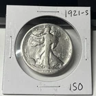 1921 S Silver Walking Liberty Half Dollar Key Date