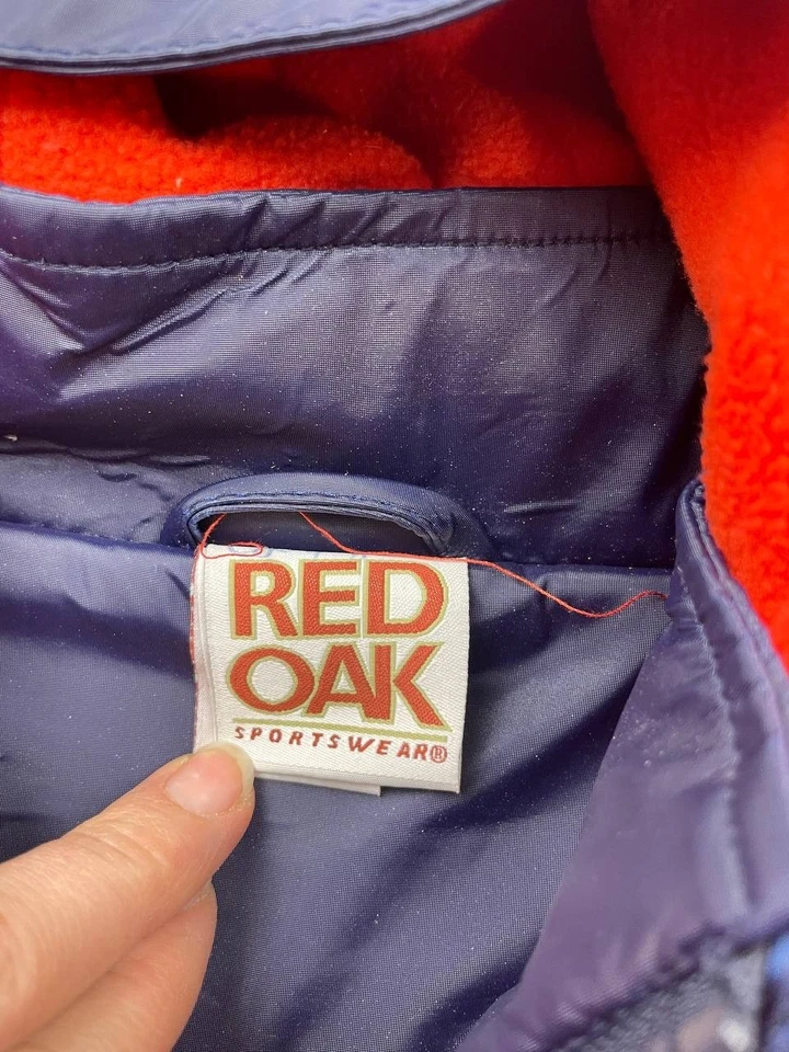 Vintage Auburn Tigers Windbreaker Jacket Youth M 8-10 NCAA Football Red Oak - Image 2 of 4