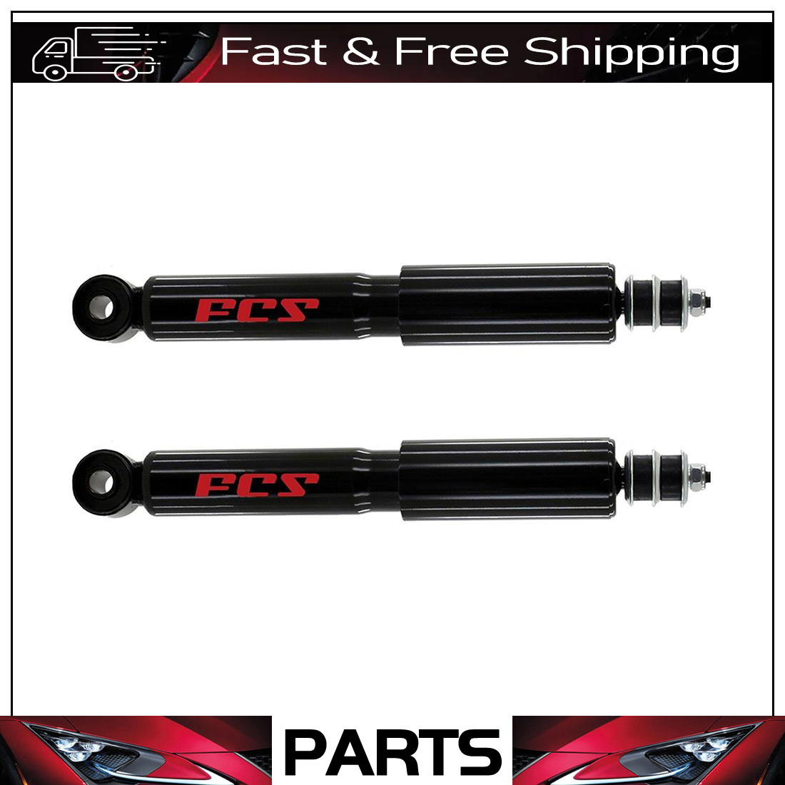 Front Shocks (2) for Toyota 86-95 Pickup 4x4, 93-98 T100 4x4 & 86-95 4Runner FCS