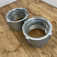 Thomas Betts 3 1/2 Galvanized Steel Threaded Coupling Lot Of 2