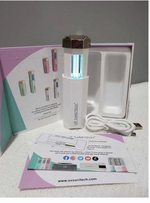 #ad UV Sanitech UV C Portable Sanitizer White Rechargeable Kills 99.9% Germs $12.00