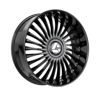 a*a様 DRAZEE 1 X Azara AZX-103 Gloss Black 28X9.5 Blank 78.1 Hub 15 Offset