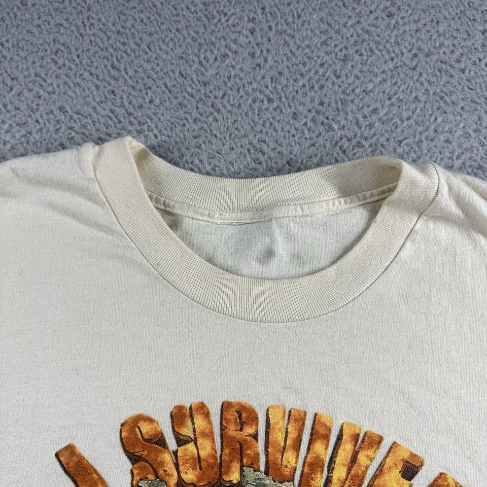Vintage Jurassic Park Ride Shirt Mens Large Universal Studios 3D Puff ...